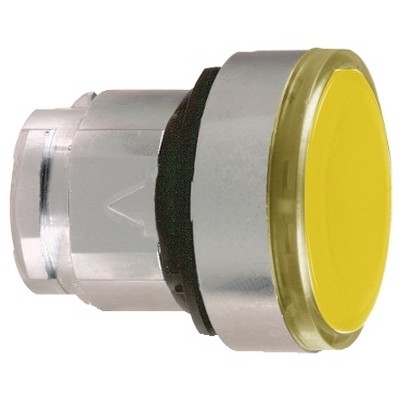 Pushbutton head with orange light for integrated LED Ø22 push-push-3389110122718