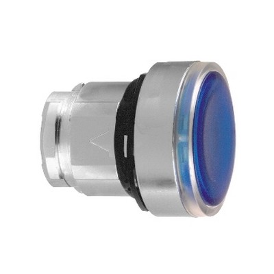 Pushbutton head with blue light for integrated LED Ø22 push-push-3389110122732
