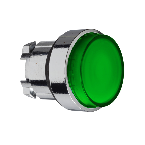 Green Projecting Lighted Push Button Head For Integrated Led Ø22 Push-Push-3389110890389