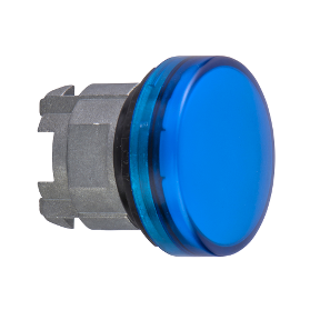 Blue Pilot Light Head Ø22 Flat Lens For Integrated Led-3389110895018