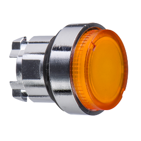 Orange Projecting Lighted Push Button Head For Ba9S Bulb Ø22 Spring Return-3389110889772