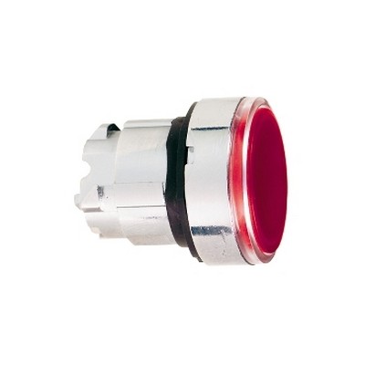Red Recessed Illuminated Push Button Head For Integrated Led Ø22 Spring Return-3389110889819