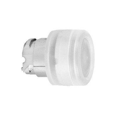 White Recessed Illuminated Push Button Head For Integrated Led Ø22 Spring Return-3389110892789