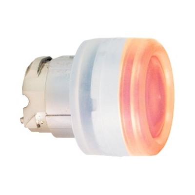Red Recessed Illuminated Push Button Head For Integrated Led Ø22 Spring Return-3389110892802