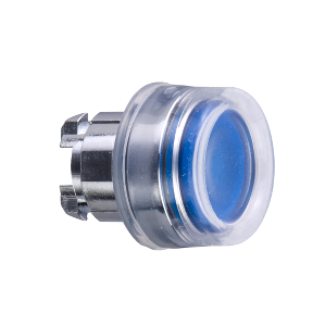 Blue Recessed Illuminated Push Button Head For Integrated Led Ø22 Spring Return-3389110892826