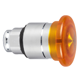 Orange Ø40 Illuminated Mushroom Push Button Head For Integrated Led Ø22 Latching-3389110666625