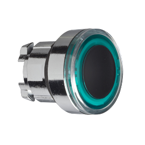 Green Recessed Illuminated Push Button Head For Integrated Led Ø22 Spring Return-3389110889901