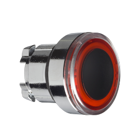 Red Recessed Illuminated Push Button Head For Integrated Led Ø22 Spring Return-3389110889925