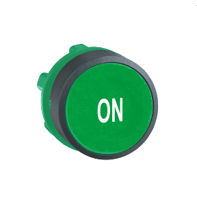 Green Recessed Push Button Head Ø22 Spring Return "On"-3389110904642