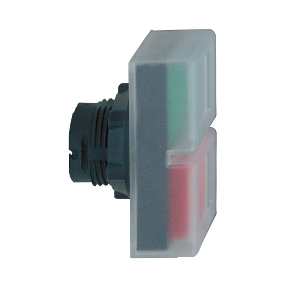Green Recessed/Red Recessed Double Headed Push Button Ø22 Unmarked-3389110904833