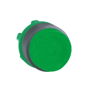 Green Projecting Push Button Head Ø22 Push-Push Unmarked-3389110905915