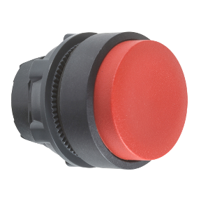 Red Projecting Push Button Head Ø22 Push-Push Unmarked-3389110905939