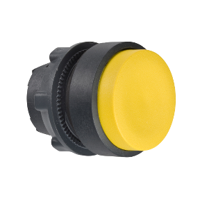 Yellow Protruding Push Button Head Ø22 Push-Push Unmarked-3389110905953