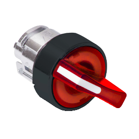 Red Illuminated Latch Button Head Ø22 2-Position Spring Return-3389110906172