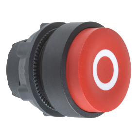Red Projecting Push Button Head Ø22 Spring Return "O"-3389110906462