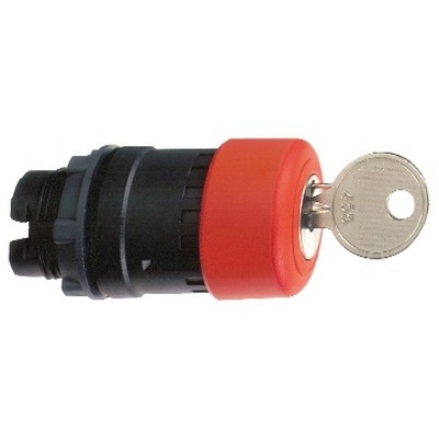 Red Ø30 Emergency Shutdown Push Button Head Ø22 Released With Trigger And Latching Key-3389110906943