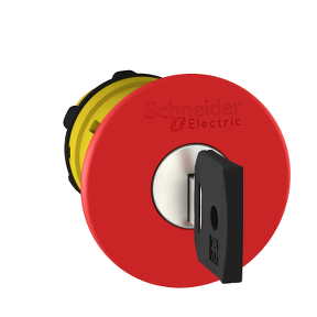 Red Ø40 Emergency Shutdown Push Button Head Ø22 Released With Trigger And Latching Key-3389110906967
