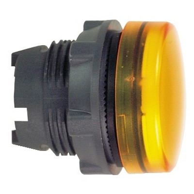 Orange Pilot Light Head Ø22 Flat Lens For Integrated Led-3389110908121