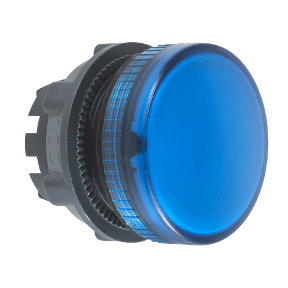 Blue Pilot Light Head Ø22 Flat Lens For Integrated Led-3389110908145