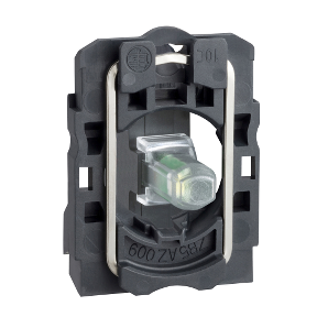 Body/Fixing Collar 24V Green Light Block with Integrated LED-3389110907780