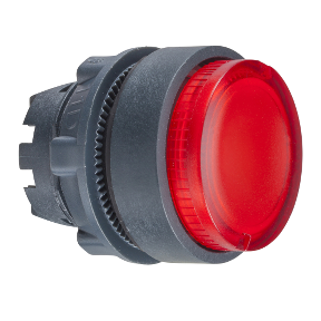 Red Projecting Lighted Push Button Head For Ba9S Bulb Ø22 Spring Return-3389110909852