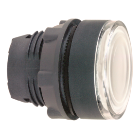 White Recessed Illuminated Push Button Head For Integrated Led Ø22 Spring Return-3389110909920
