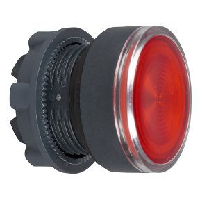Red Recessed Illuminated Push Button Head For Ba9S Bulb Ø22 Spring Return-3389110175998