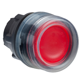 Entegre Led İçin Kırmızı Sıva Altı Işıklı Basmalı Düğme Başlığı Ø22 Yaylı Dönüş-3389110924053