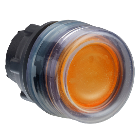 Orange Recessed Illuminated Push Button Head For Integrated Led Ø22 Spring Return-3389110924060