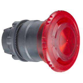 Red Ø40 Illuminated Mushroom Push Button Head For Integrated Led Ø22 Latching-3389110666854