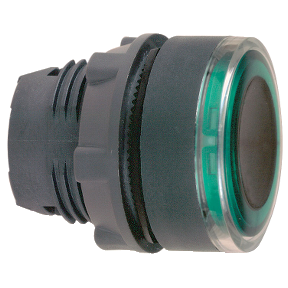 Green Recessed Illuminated Push Button Head For Integrated Led Ø22 Spring Return-3389110924336