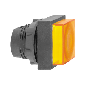 Orange Square Protruding Illuminated Push Button Head For Integrated Led Ø22 Spring Return-3389110934809