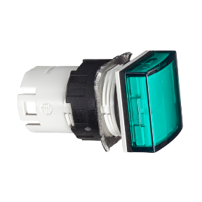 Square Green Pilot Light Head For Integrated Led Ø16-3389110775617