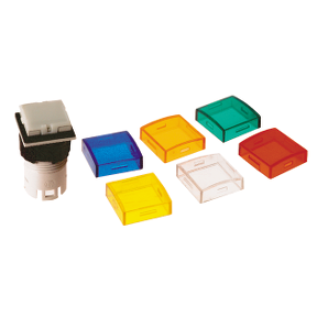 Square Pilot Light Head With 6 Color Heads For Integrated Led Ø16-3389110775723
