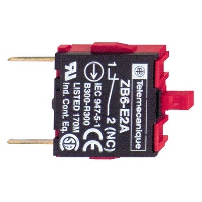 Head Ø16 single contact block for 1NK faston connector-3389110775303