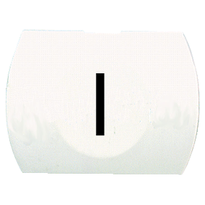 Rectangular Non-illuminated Push Button For Ø16 White Cap I Marked-3389110779462