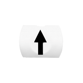 Rectangular Non-illuminated Push Button For Ø16 White Cap With Up Arrow-3389110779547