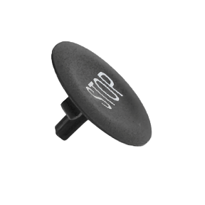 Circular Push Button For Ø22 Black Head With Stop Mark-3389110091380