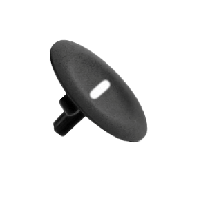 Black Head For Circular Push Button Ø22 - Marked-3389110109306