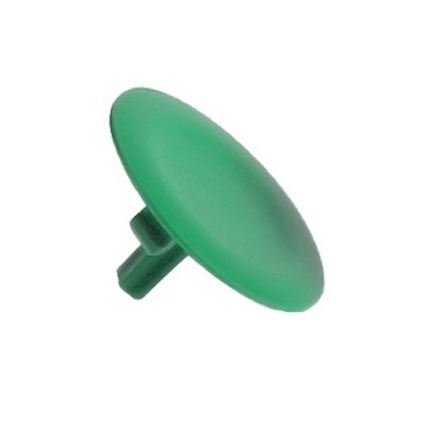 Circular Push Button For Ø22 Green Cap Unmarked-3389110090642