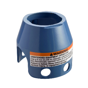 Blue Lockable Protection For Ø40 Mushroom Head-3389110160000