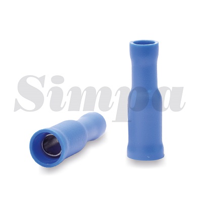 Insulated female cable terminals, Cable cross-section (mm): 1.5-2.5 Color: Blue