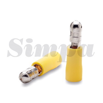 Insulated male cable terminals, Cable cross-section (mm): 4-6Color:Yellow