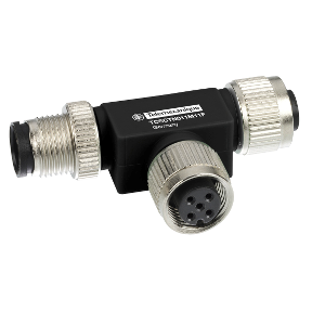 Network “T” Connector - Rs485 Network Or Canopen - M12 - 5 Pin 1 Male/2 Female-3389119021364