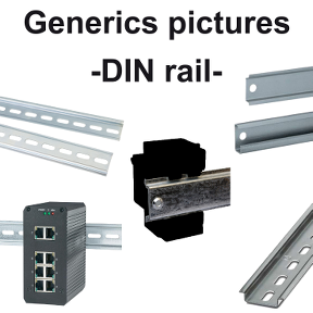 Plate for Mounting on Symmetrical Din Rail-3389110380828