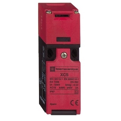 Plastic Safety Switch Xcspa - 1 Nk + 1 Nk - Slow Breaker - 1 Input Tapped M16-3389110720631