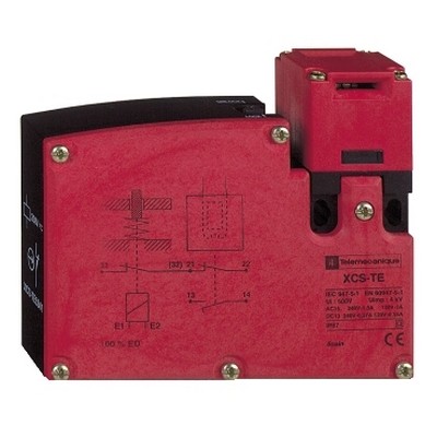 Plastic Safety Switch Xcste - 2 Nk - Slow Breaker - 1 Input Tapped Pg 11 - 24 V-3389110825107
