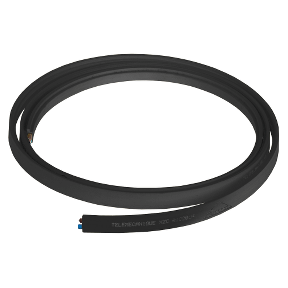 As Interface - Flat Connection Cable - Rubber - Black - 100 M-3389110728354