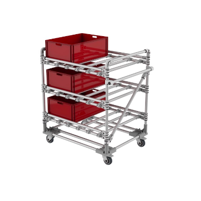 Transport Trolley-Container trolley with Flanges, N27