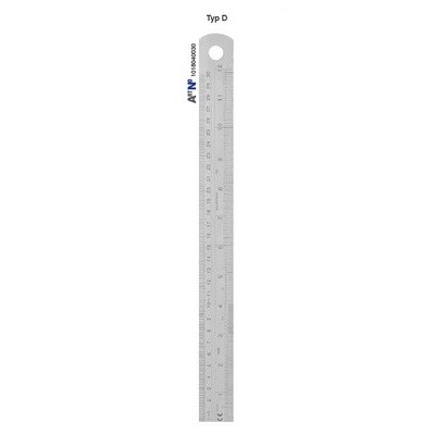 Steel ruler 300x30x1.0 mm